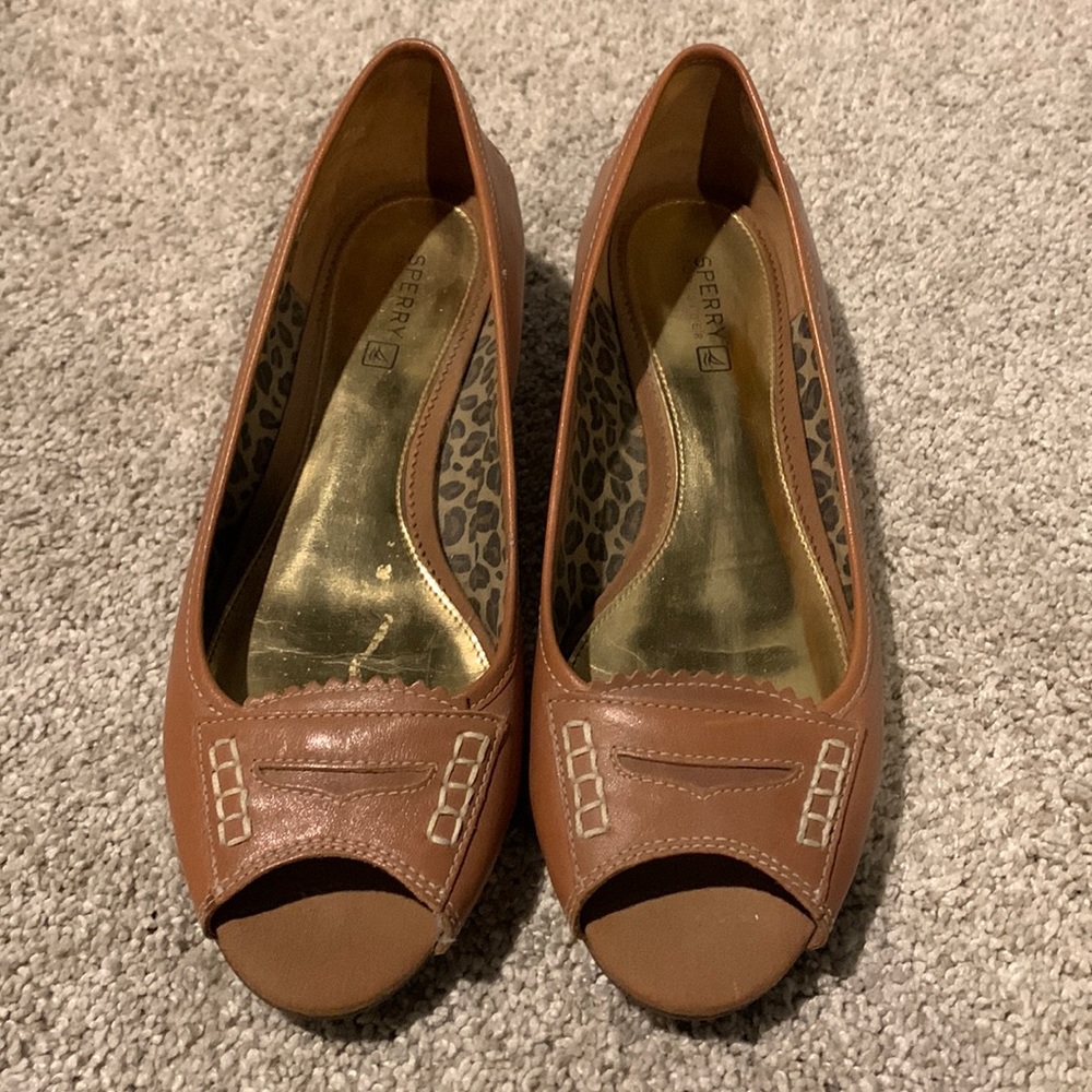 Sperry open toe shoes